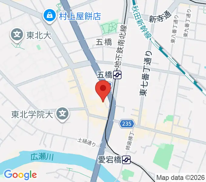 ユーメディア ダイバーシティスクエアの地図