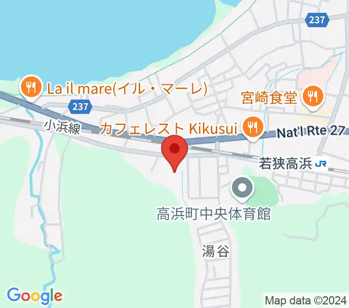 高浜町文化会館の地図