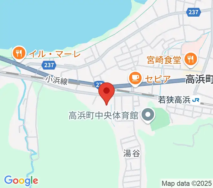 高浜町文化会館の地図