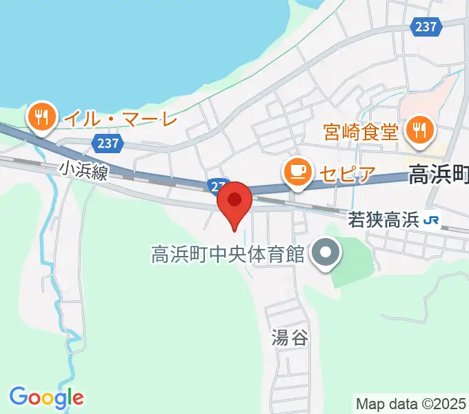 高浜町文化会館の地図