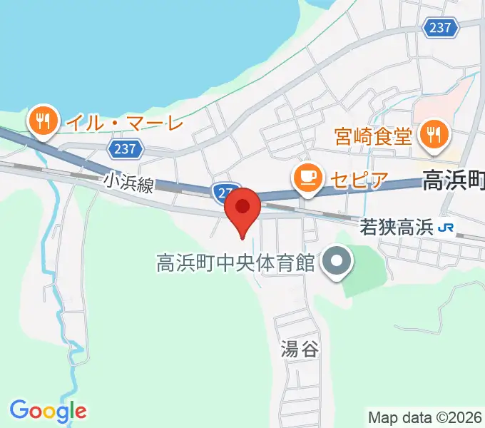 高浜町文化会館の地図