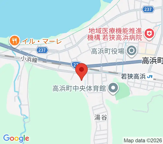高浜町文化会館の地図