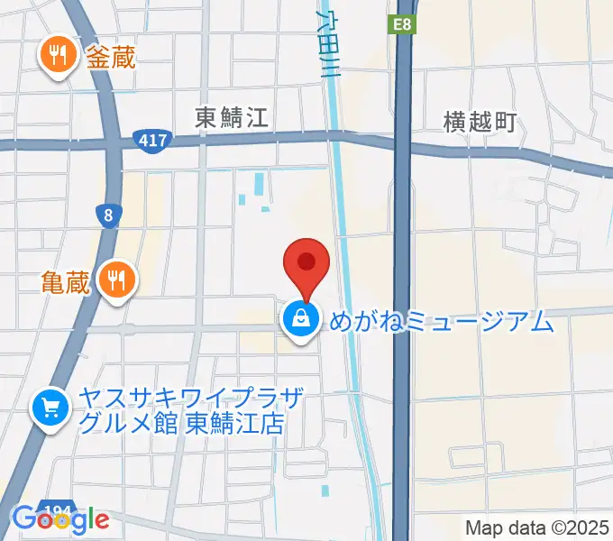 鯖江市文化センターの地図