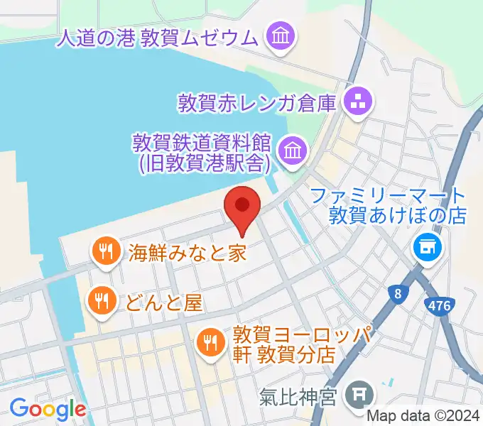 敦賀市民文化センターの地図