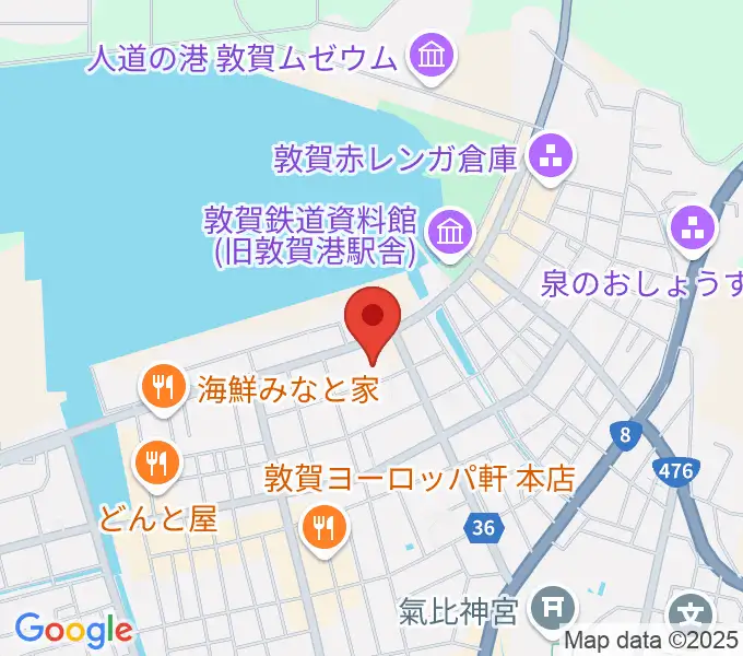 敦賀市民文化センターの地図