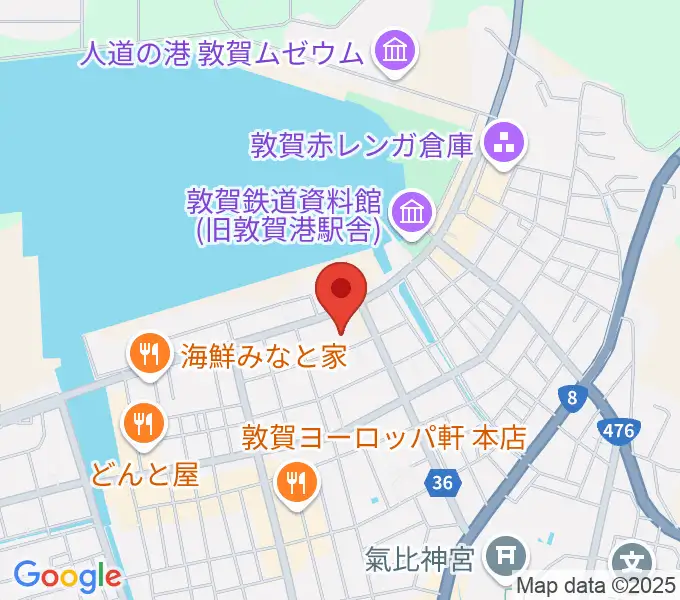 敦賀市民文化センターの地図