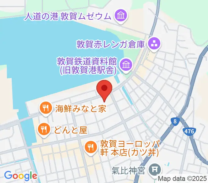 敦賀市民文化センターの地図