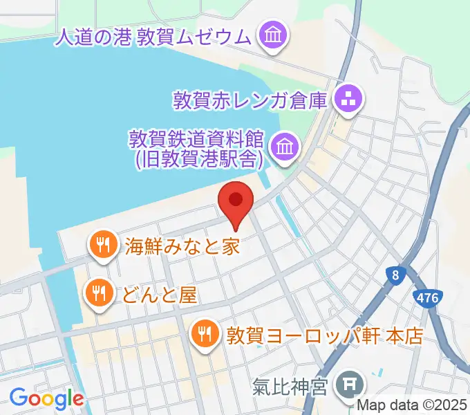 敦賀市民文化センターの地図