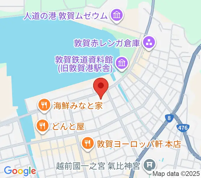 敦賀市民文化センターの地図
