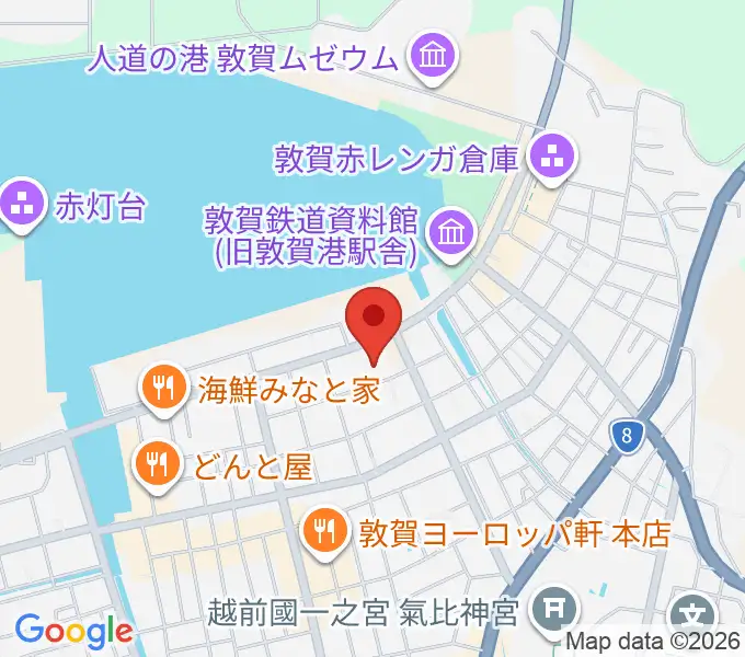 敦賀市民文化センターの地図