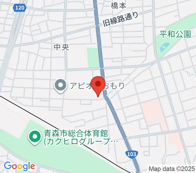 青森県民福祉プラザの地図