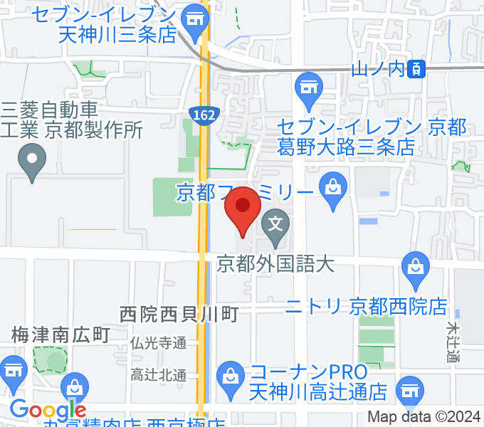 京都外国語大学 森田記念講堂の場所