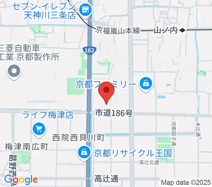 京都外国語大学 森田記念講堂の地図