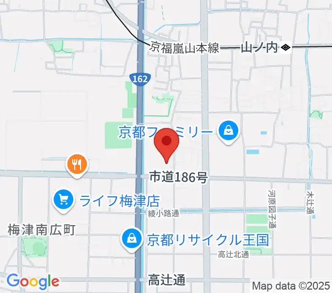 京都外国語大学 森田記念講堂の地図