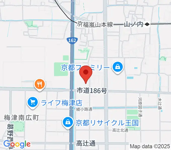 京都外国語大学 森田記念講堂の地図