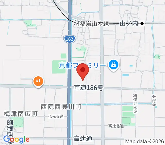 京都外国語大学 森田記念講堂の地図