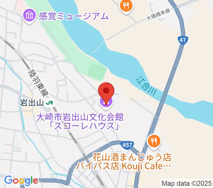 岩出山文化会館（スコーレハウス）の地図