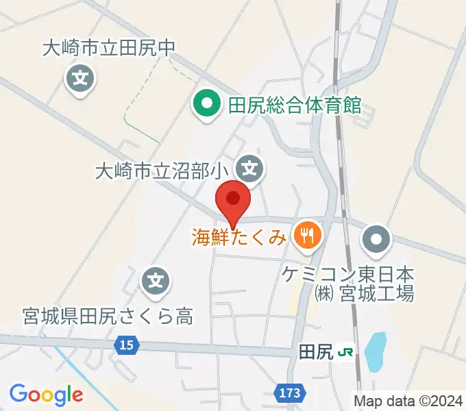 大崎市田尻文化センターの地図