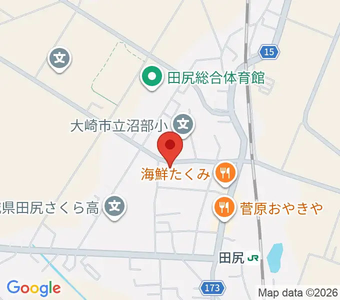大崎市田尻文化センターの地図
