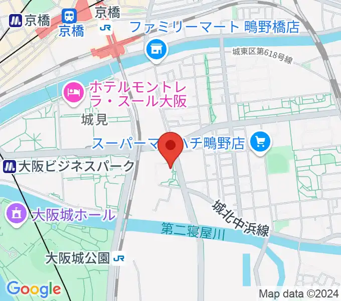 クレオ大阪東の地図