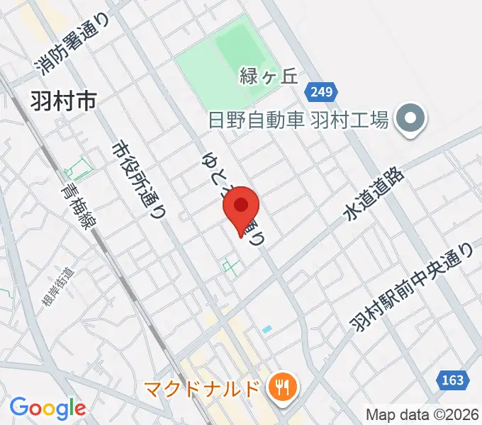 プリモホールゆとろぎの地図