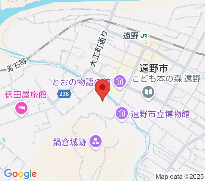 遠野市民センターの地図