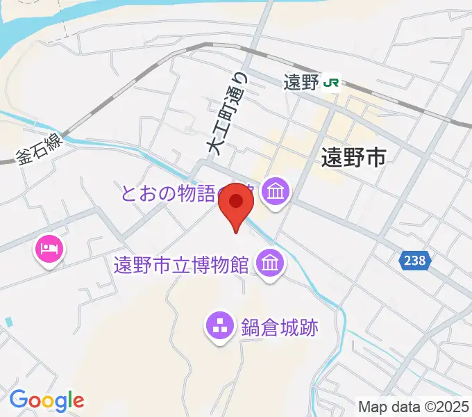 遠野市民センターの地図
