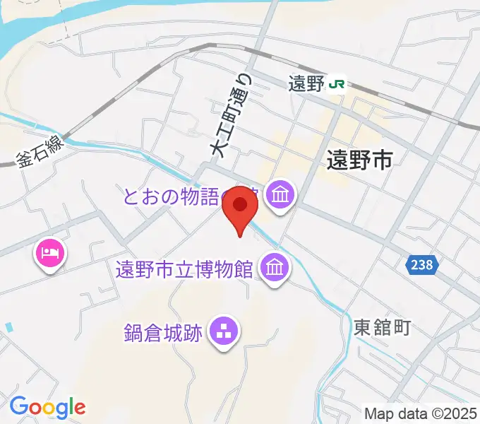 遠野市民センターの地図
