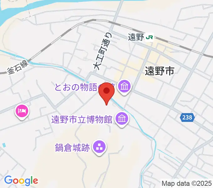 遠野市民センターの地図