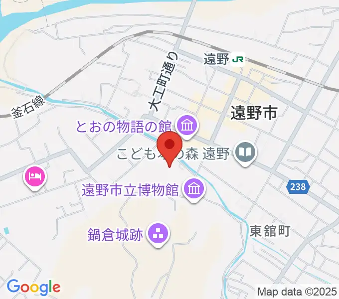 遠野市民センターの地図