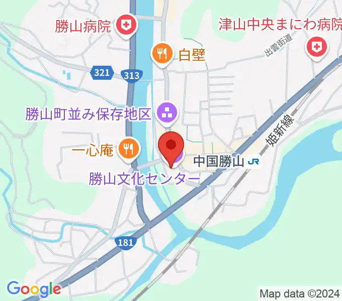 勝山文化センターの地図