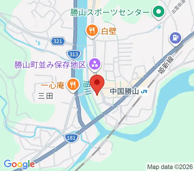 勝山文化センターの地図
