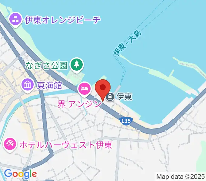 伊東市観光会館の地図