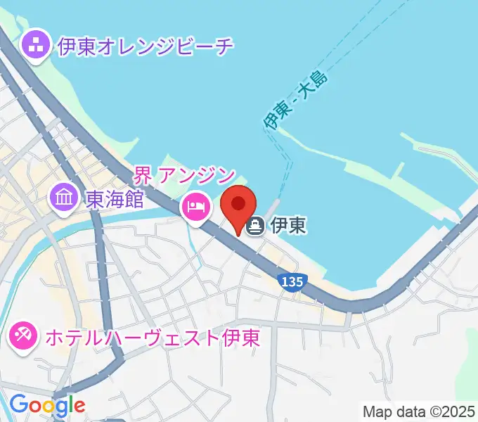 伊東市観光会館の地図