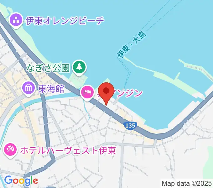 伊東市観光会館の地図