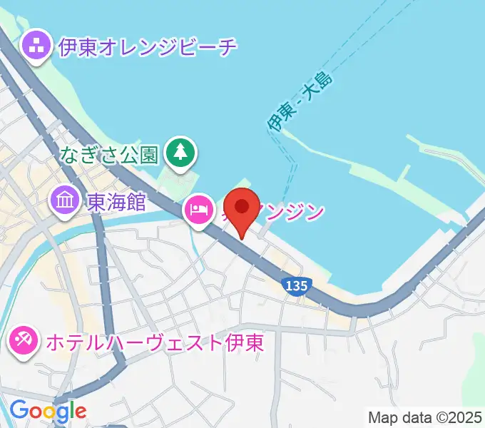 伊東市観光会館の地図