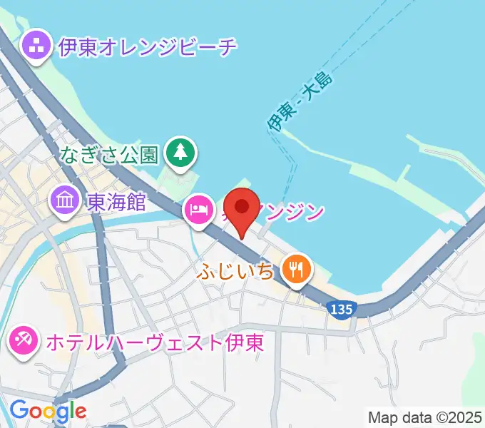 伊東市観光会館の地図