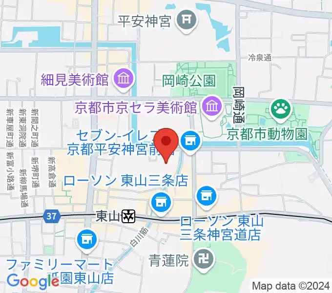 京都観世会館の地図