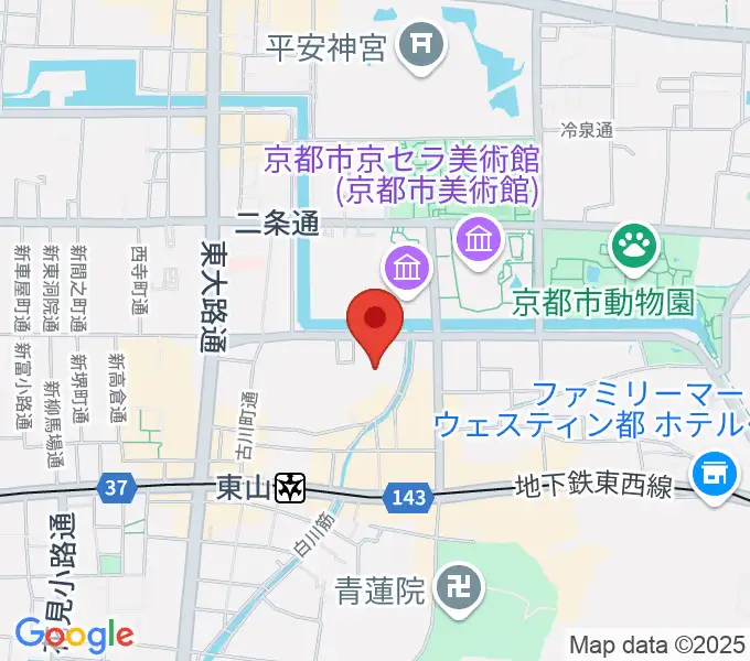 京都観世会館の地図