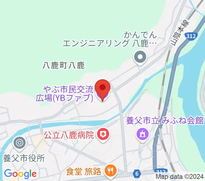 やぶ市民交流広場 YBファブの地図