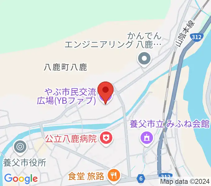 やぶ市民交流広場 YBファブの地図