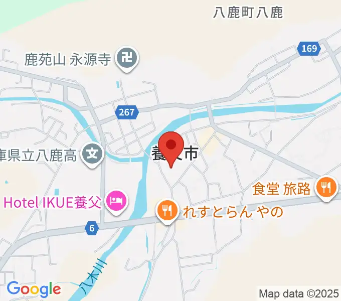 八鹿文化会館の地図