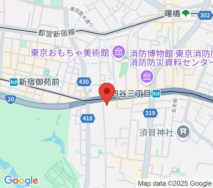 韓国文化院ハンマダンホールの地図