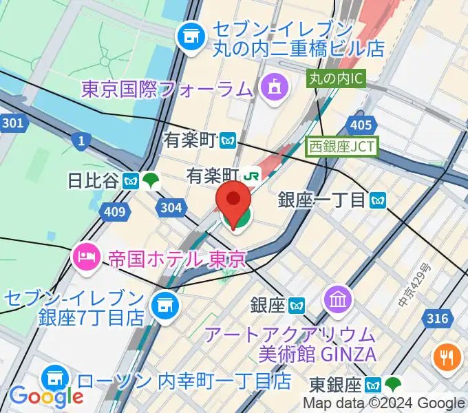 プラネタリアTOKYOの地図