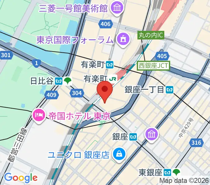 プラネタリアTOKYOの地図