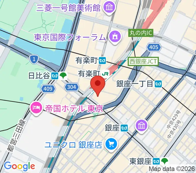 プラネタリアTOKYOの地図
