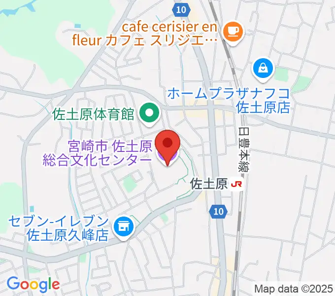 宮崎市佐土原総合文化センターの地図