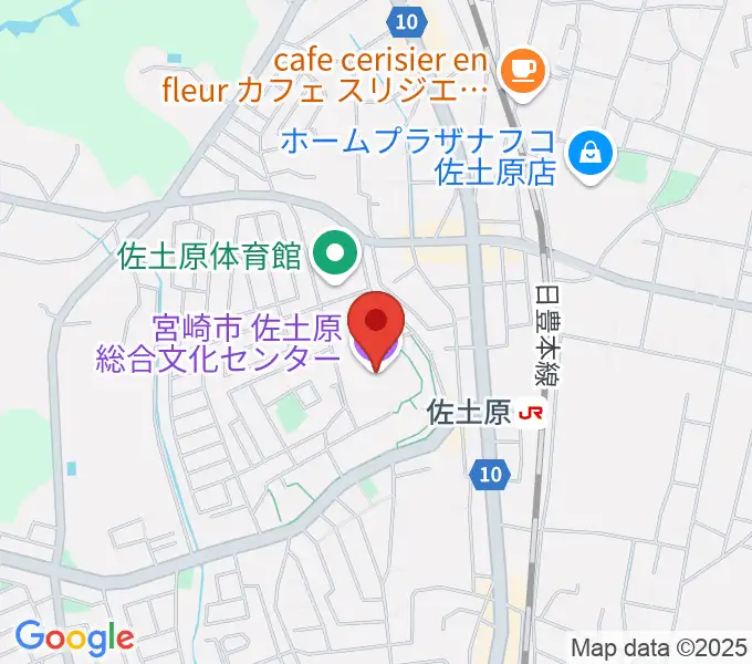 宮崎市佐土原総合文化センターの地図