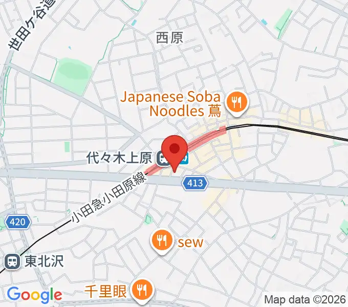 代々木上原OPRCTの地図