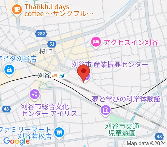 刈谷市産業振興センターの地図